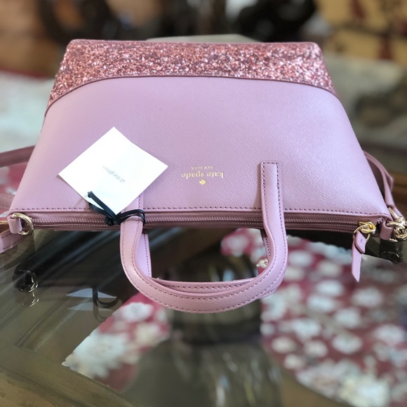 NWT Kate spade Greta court Glitter handbag - Picture 4 of 8
